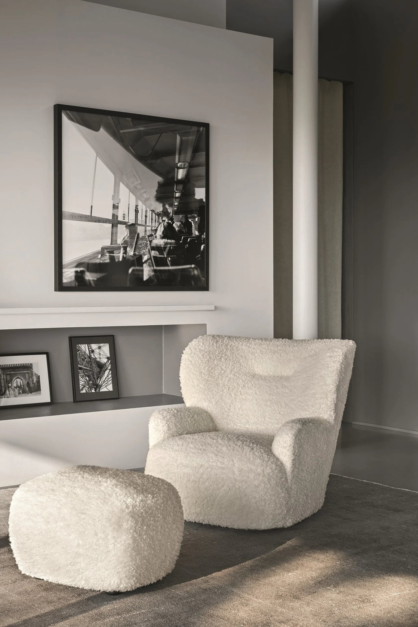 Gervasoni Loll 09 Swivel Armchair in Polar Upholstery by Paola Navone $4,4230.00
