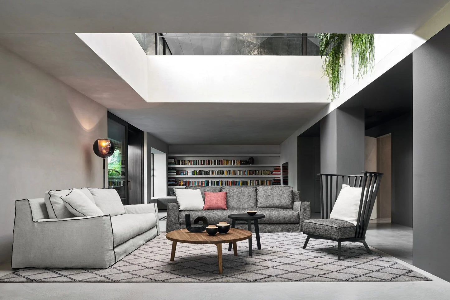 Gervasoni Loll 14 Sofa in White Linen Upholstery by Paola Navone - $9,250.00