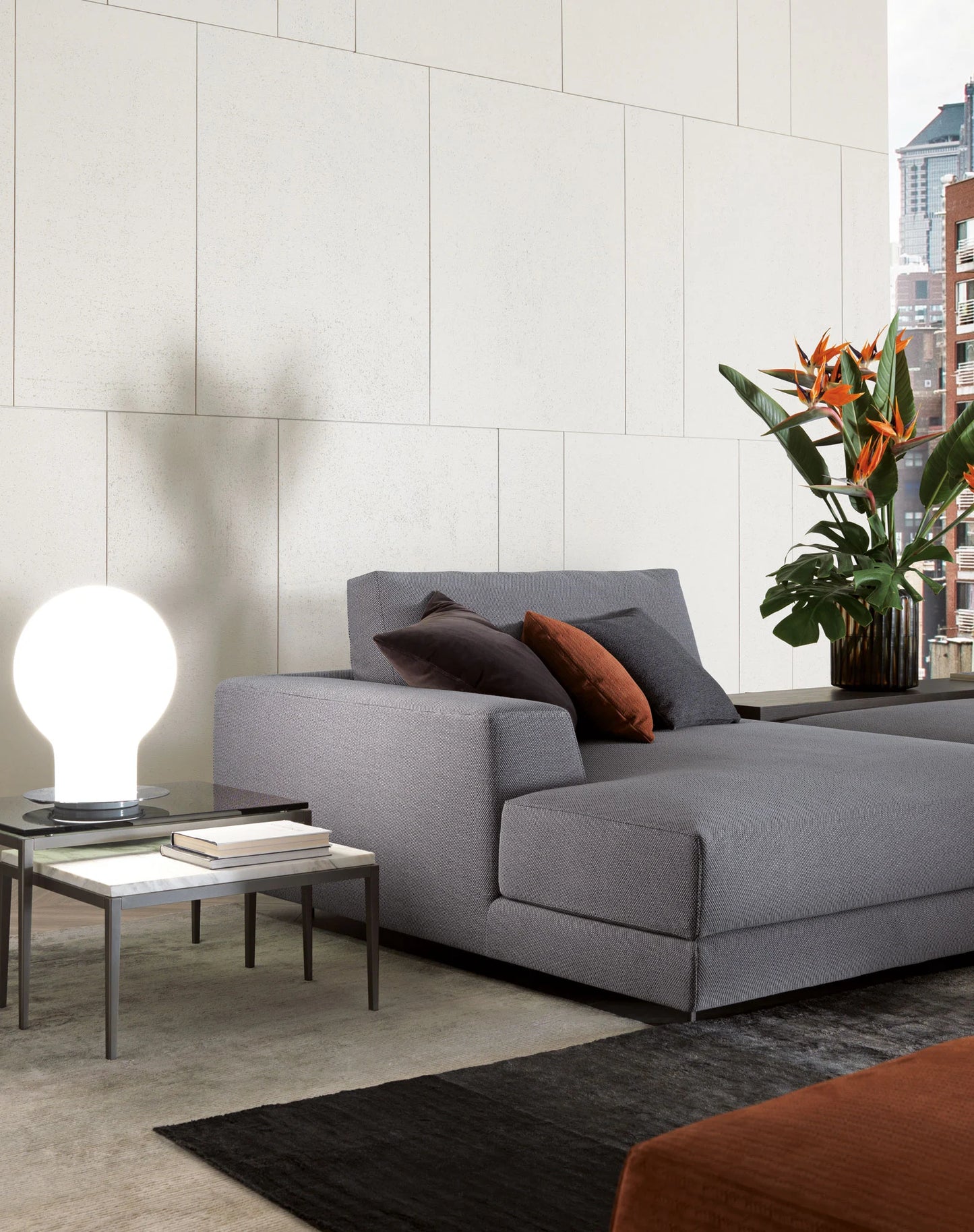 ARGO | Sofa with integrated magazine rack by MisuraEmme | $49,938.97