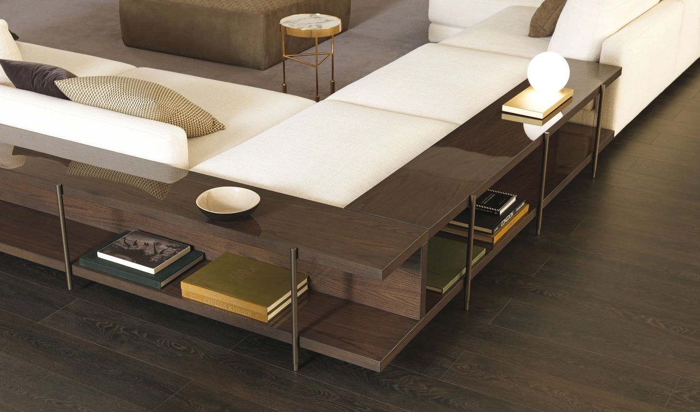 ARGO | Sofa with integrated magazine rack by MisuraEmme | $49,938.97