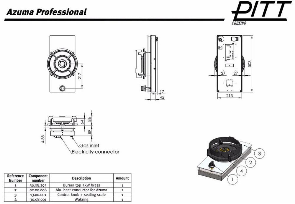 PITT Cooking - AZUMA TOP MOUNTED $2,099.00