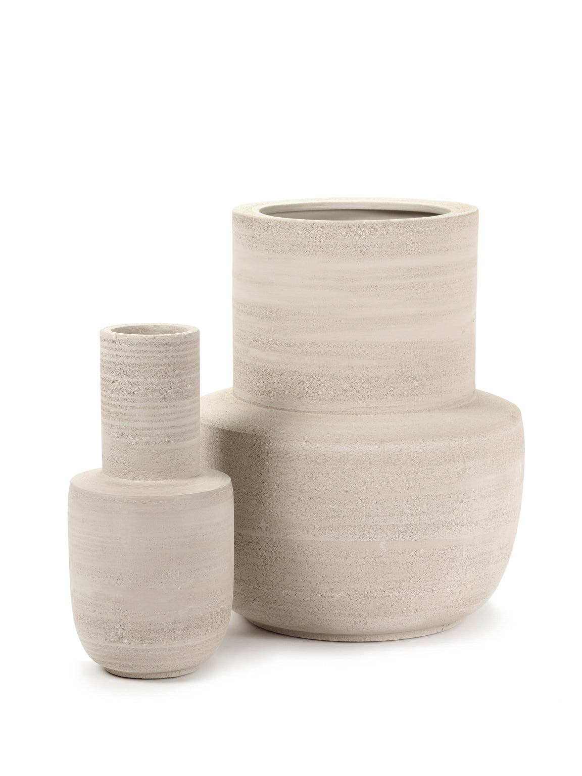 SERAX - VASE BEIGE W VOLUMES BY PIET BOON $995.00