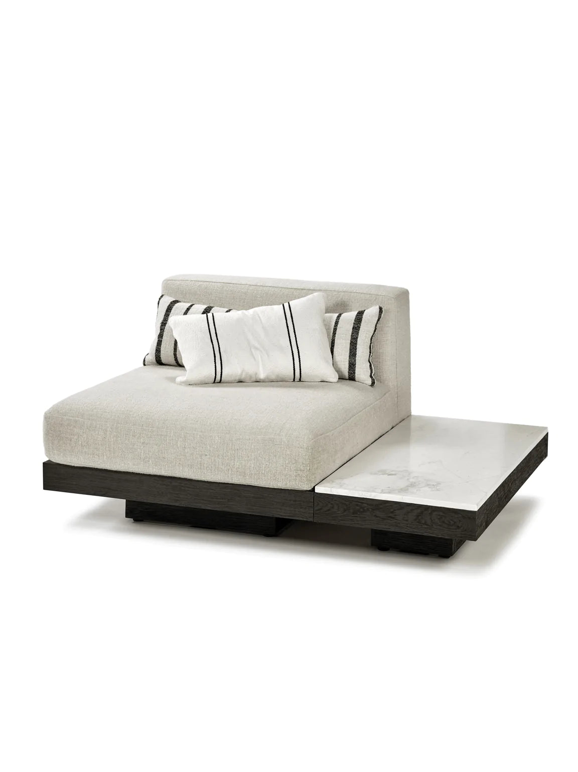 RUDOLF LOUNGE CHAIR | BLACK & BEIGE - $5,850.00