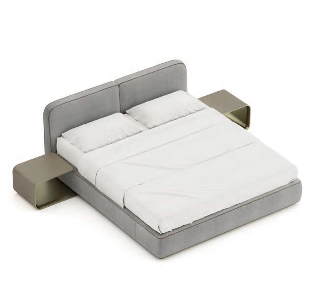 ASTON MARTIN HOME | V298 UPHOLSTERED DOUBLE BED WITH NIGHTSTANDS | $44,660.00