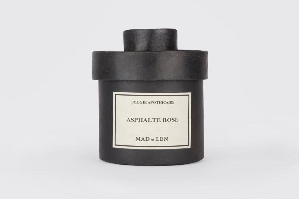 MAD ET LEN - MONARCHIA CANDLES ASPHALTE ROSE, BLACK WAX