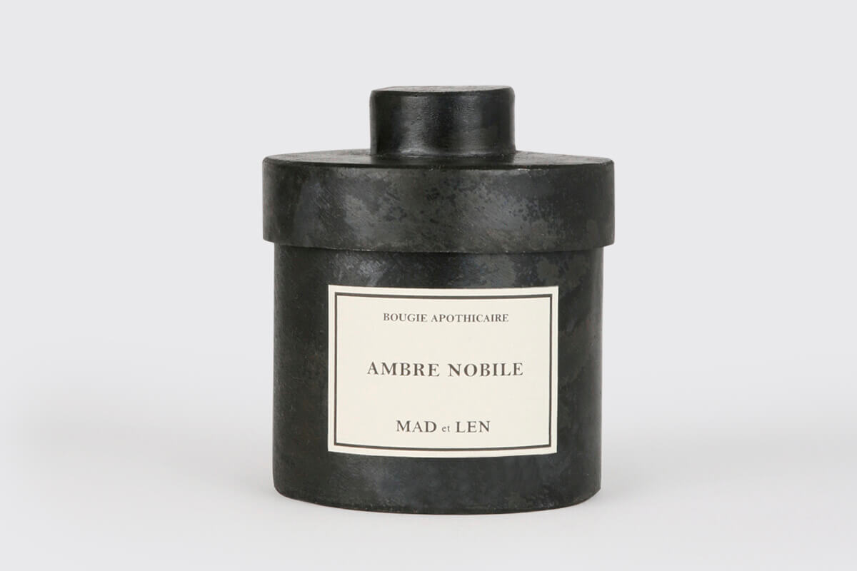 MAD ET LEN I SCENTED CANDLES AMBRE NOBILE, BLACK WAX I $145.00