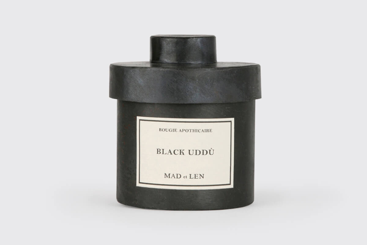 MAD ET LEN I SCENTED CANDLES BLACK UDDÙ, BLACK WAX I $145.00