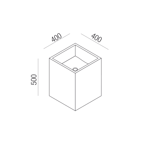 CUBE WASHBASIN BY AGAPE