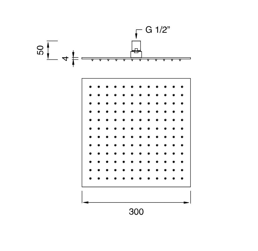 FRE32 I Square shower head by CEA Design - $1.062.00 - $2,717.00