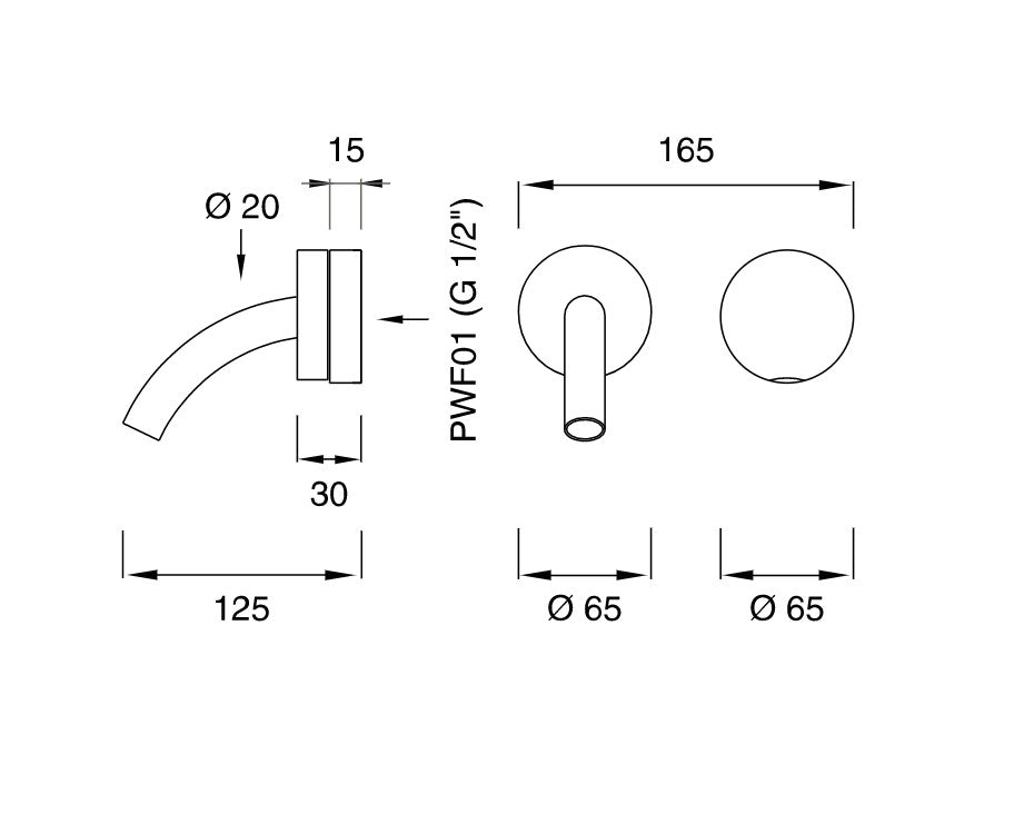 GIO70 I Wall mounted faucet by CEA Design - $1,932.00 - $2,559.00