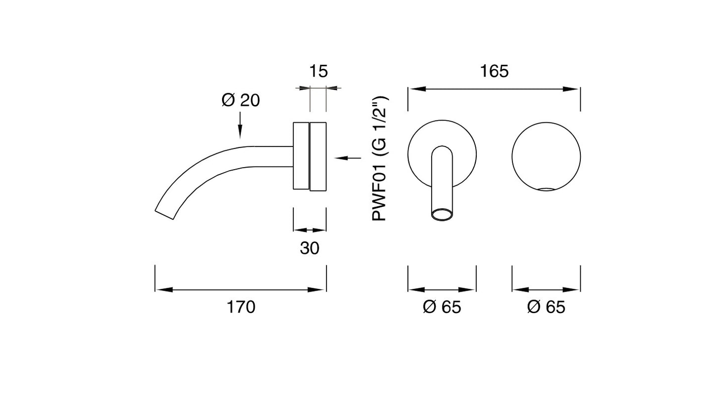 GIO71 I wall mounted faucet by CEA Design - $1,958.00 - $2,614.00