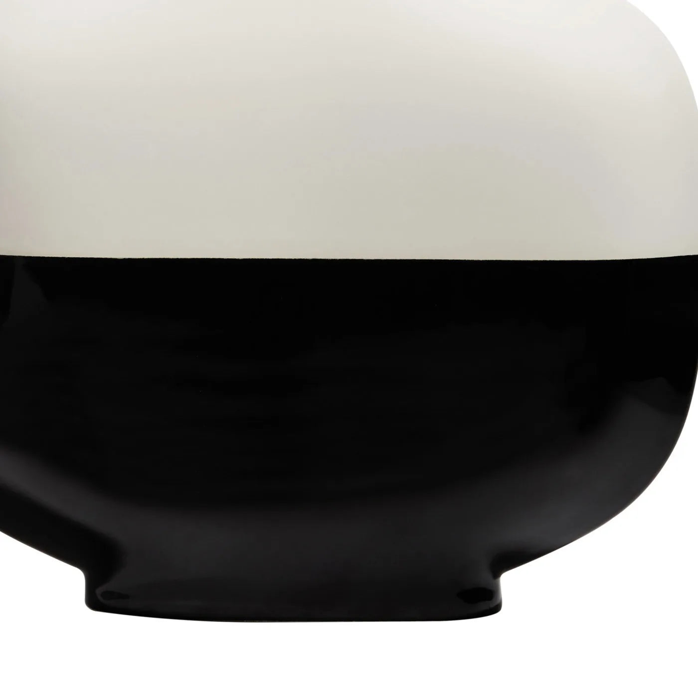 SHORT PALMA BLACK AND WHITE VASE - $895.00