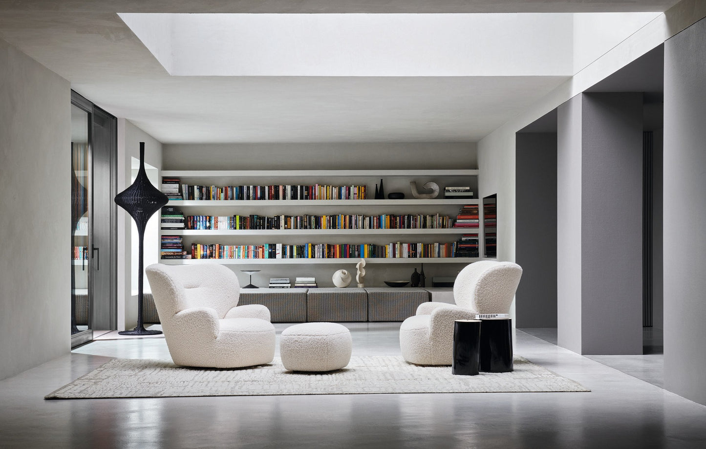 Gervasoni Loll 09 Swivel Armchair in Polar Upholstery by Paola Navone $4,4230.00
