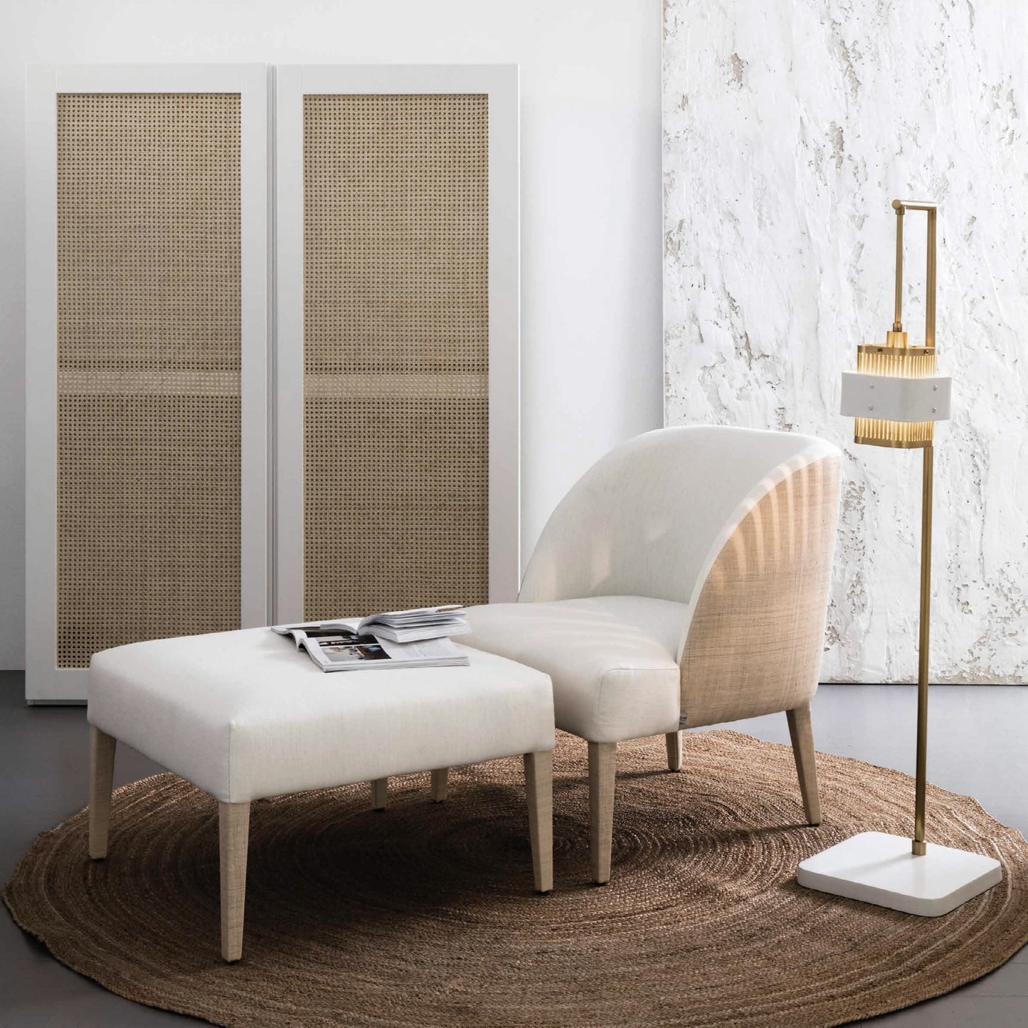 COLETTE RAFIA LOUNGE CHAIR - from $3,420.00