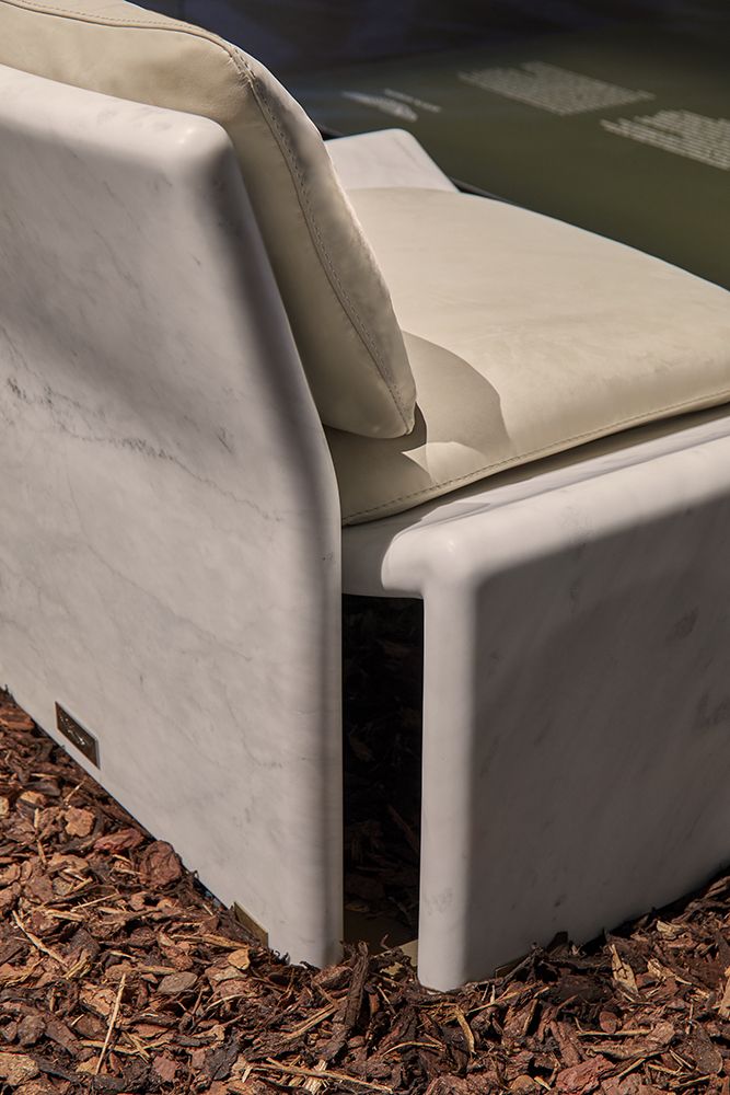 ASTON MARTIN HOME | V263 MARBLE ARMCHAIR | $28,100