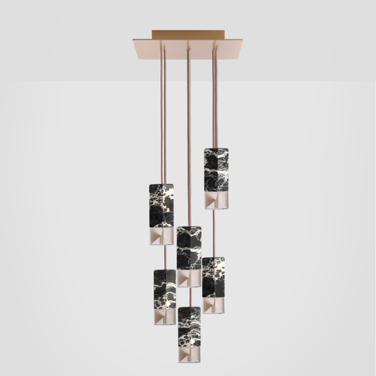 FORMAMINIMA |  Lamp/One BLACK 6-Light Chandelier - $9,300.00