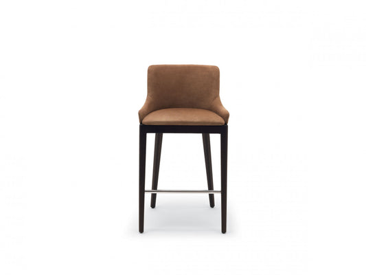 CLEO | Stool with back with footrest by MisuraEmme