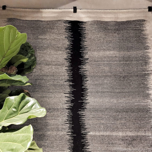 HANDMADE WOOL & COTTON RUG I $7,800.00