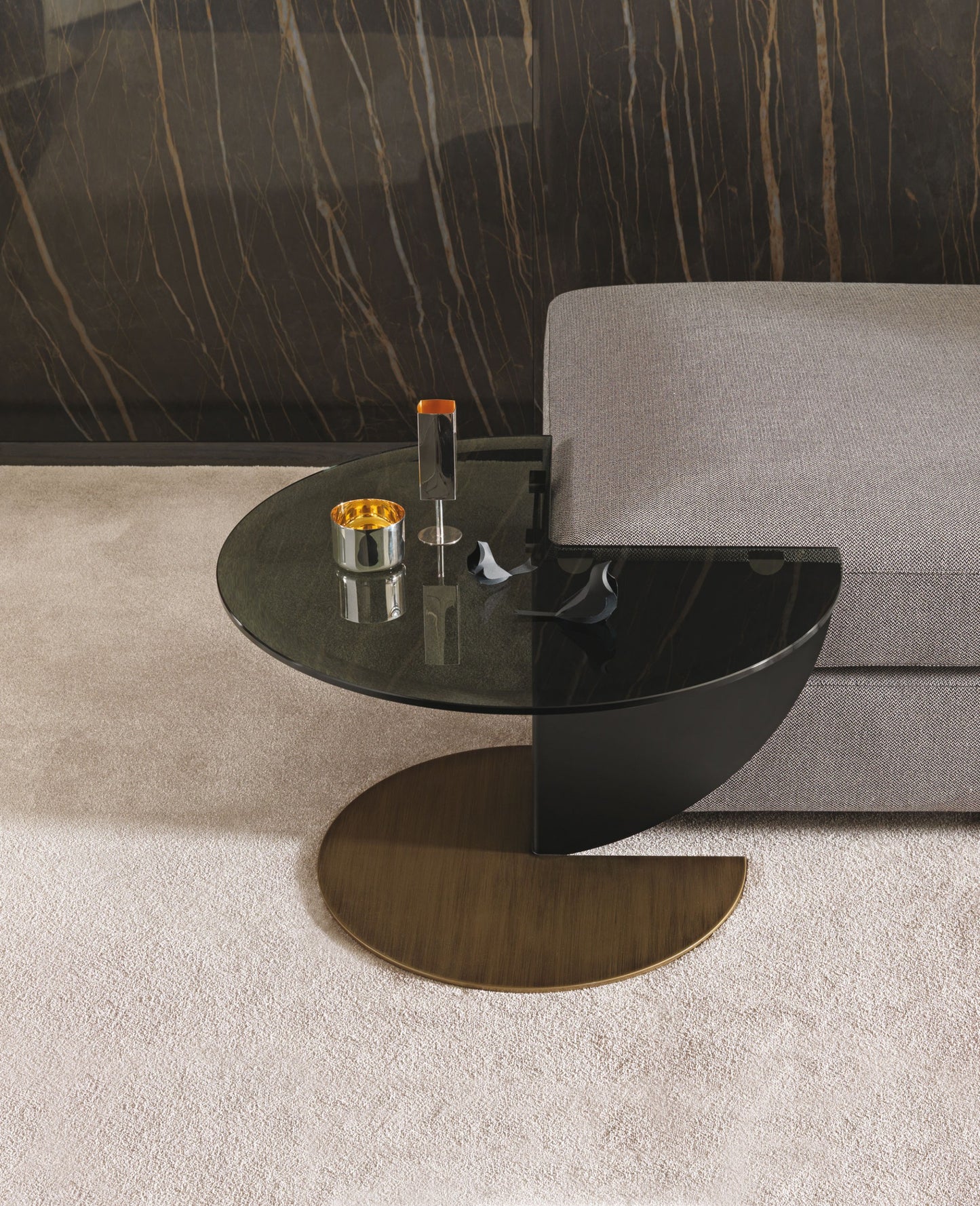 MISURAEMME | RIALTO ROUND GLASS SIDE TABLE | $7,043.98