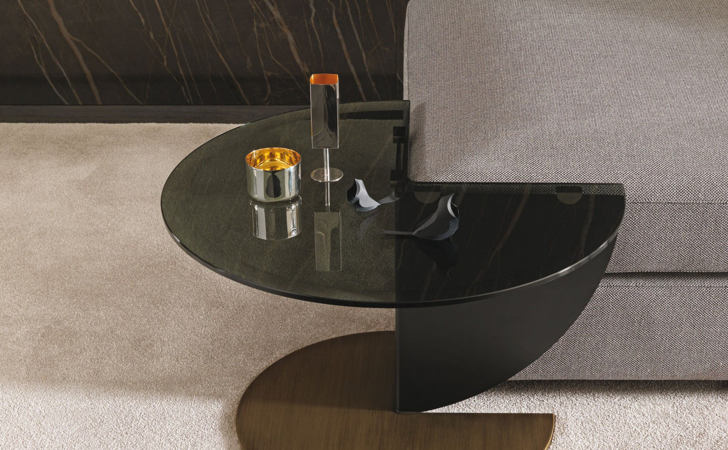 MISURAEMME | RIALTO ROUND GLASS SIDE TABLE | $7,043.98