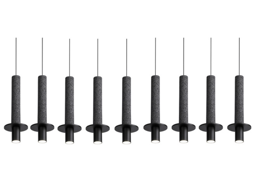 META BLACK I Linear Nine Light Pendant by David Pompa $11,290.15