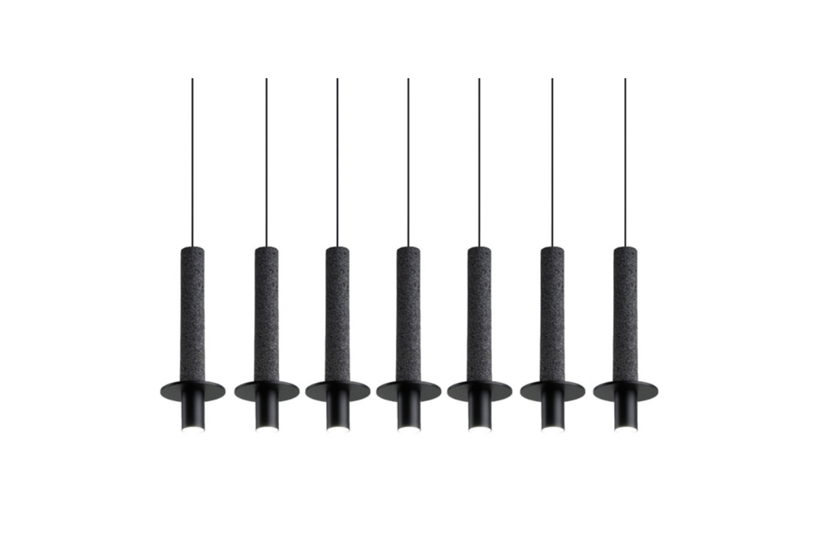 META BLACK I Linear Seven Light Pendant by David Pompa $8,000