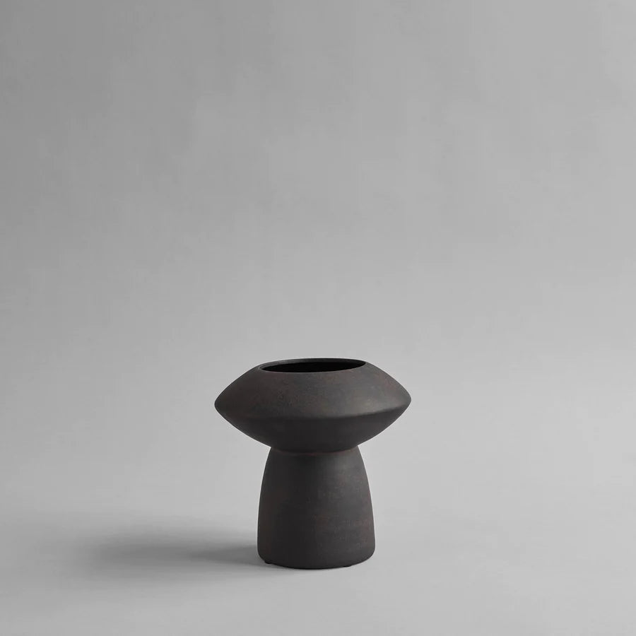 Sphere Vase Fat - Coffee - $145