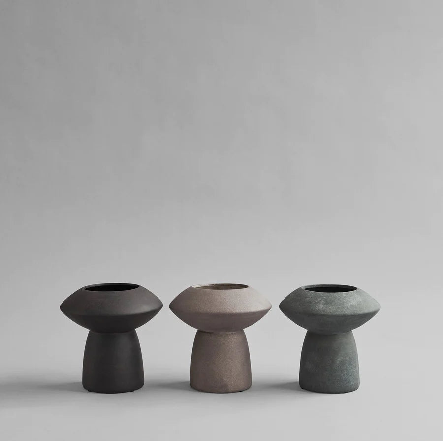 Sphere Vase Fat - Coffee - $145