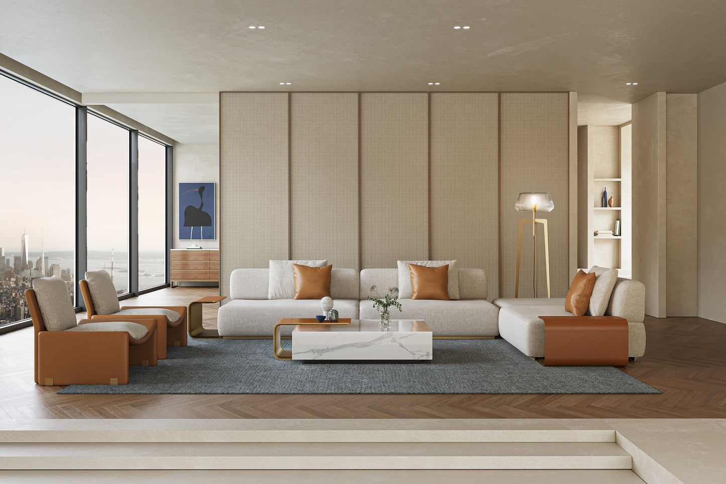 ASTON MARTIN HOME | V297 SECTIONAL SOFA | $65,650.00