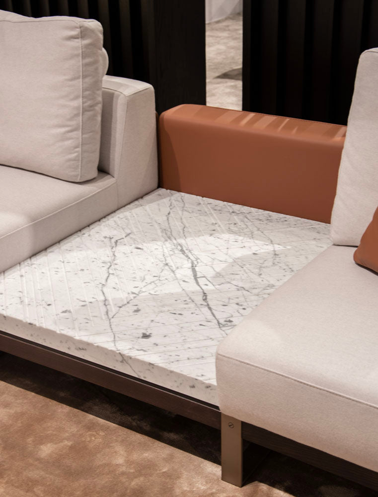 ASTON MARTIN HOME | V260/T 2 SEAT SOFA WITH CENTRAL TRAY | $38,399.00