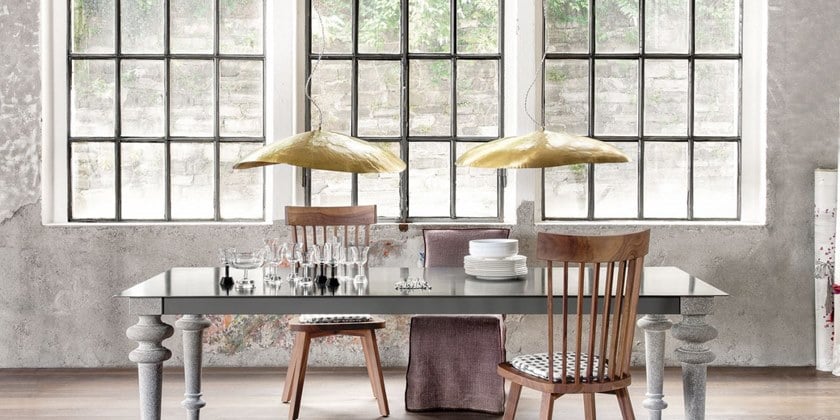 GERVASONI | SMALL BRASS SUSPENSION LAMP | $1,054.00