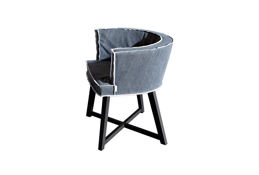Gervasoni Gray 26 Armchair with Grey Oak Legs & Tundra Upholstery, Paola Navone $1,200.00
