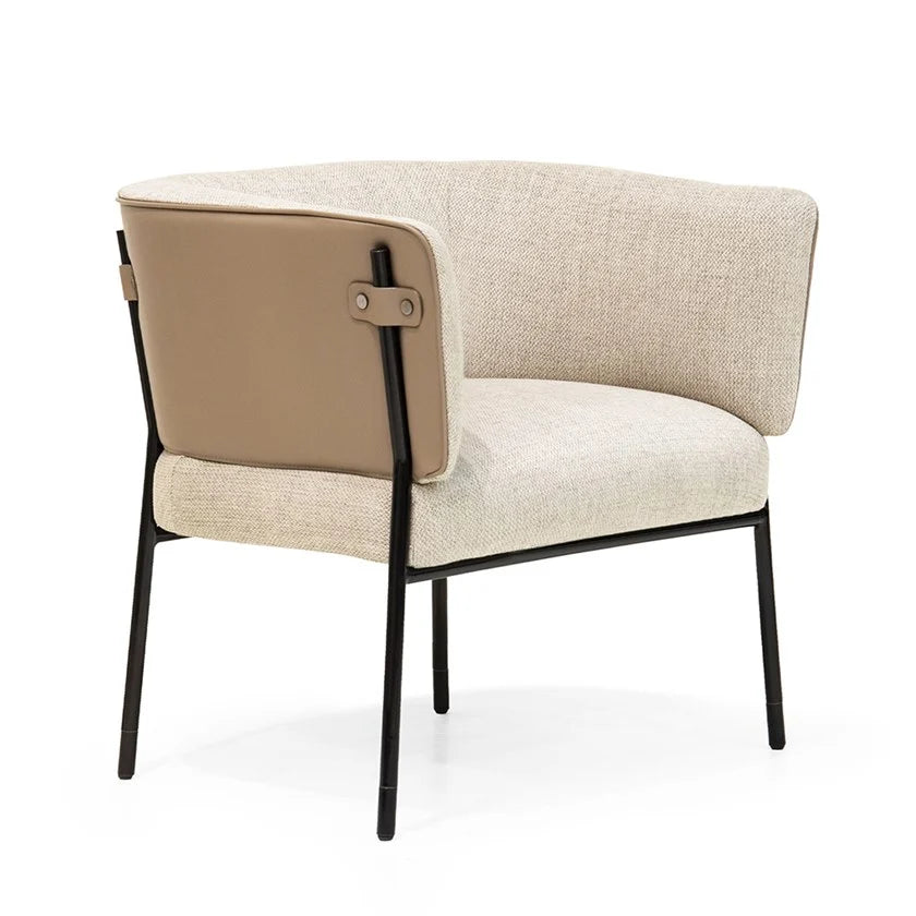 ASTON MARTIN HOME | V243 LEATHER AND FABRIC DINING CHAIR | $10,479.00