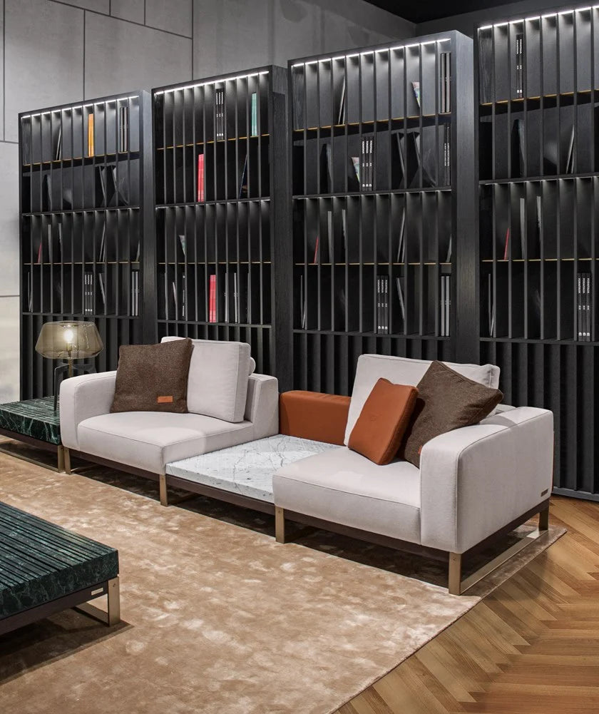 ASTON MARTIN HOME | V260/T 2 SEAT SOFA WITH CENTRAL TRAY | $38,399.00