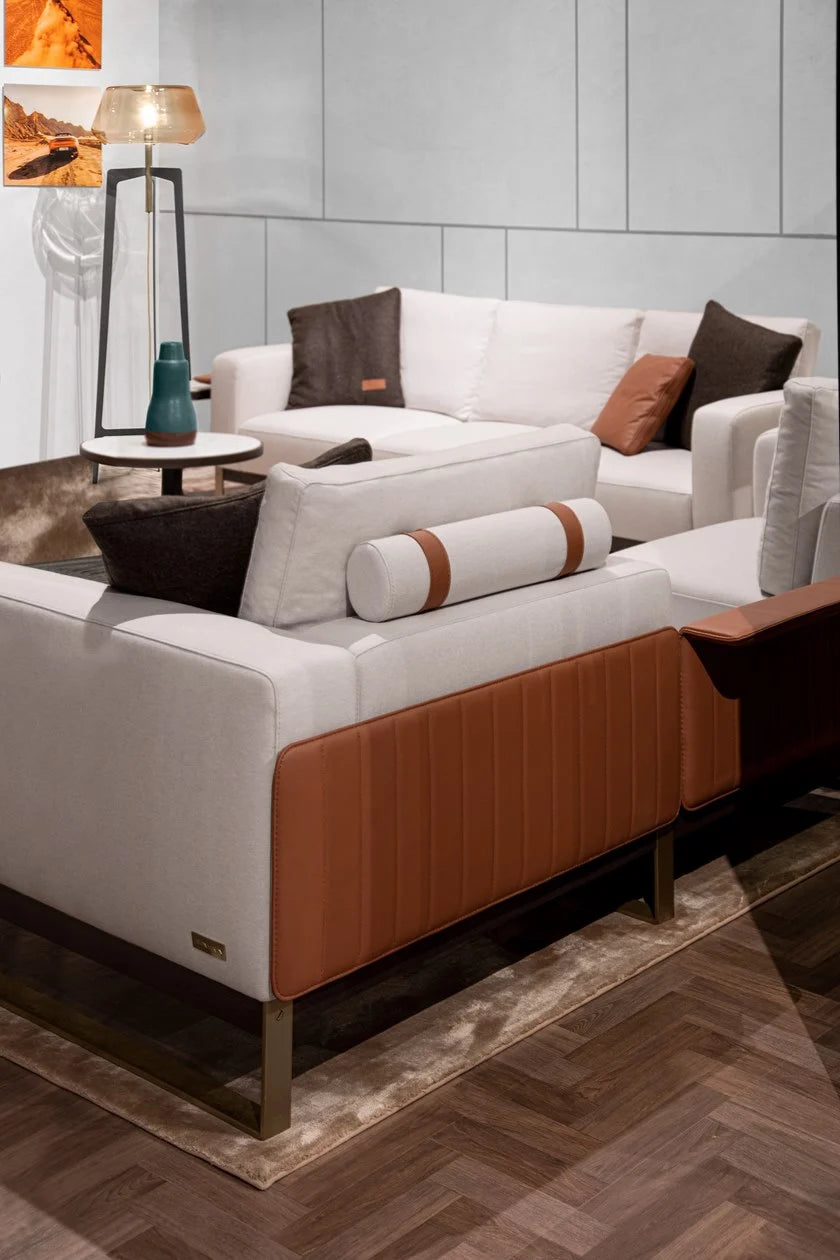 ASTON MARTIN HOME | V260/T 2 SEAT SOFA WITH CENTRAL TRAY | $38,399.00