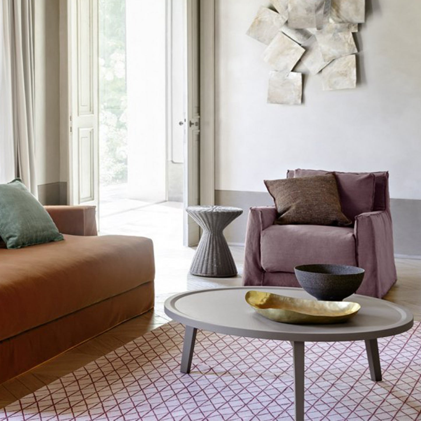Gervasoni Loll 05 Armchair in Panama Upholstery by Paola Navone - $2,995.00