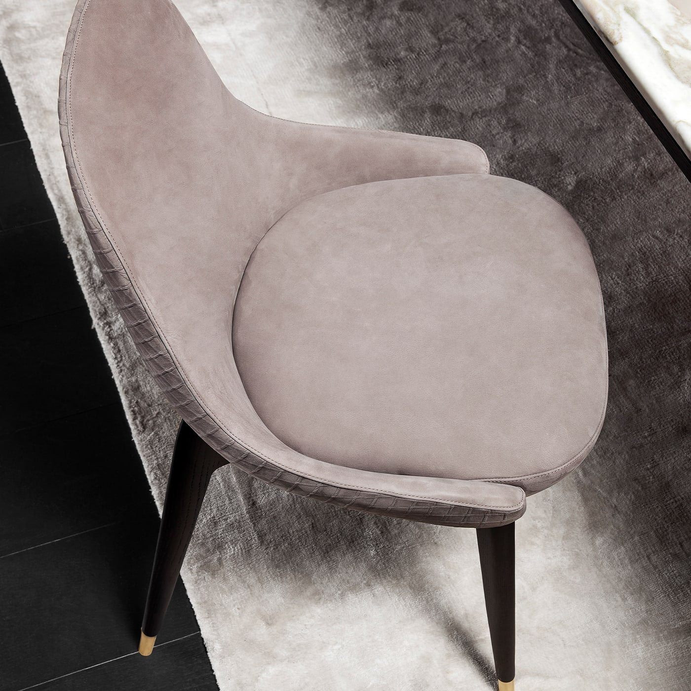 Vibieffe 4000 ROYAL GRAY LEATHER CHAIR BY GIANLUIGI LANDONI $2,780.00