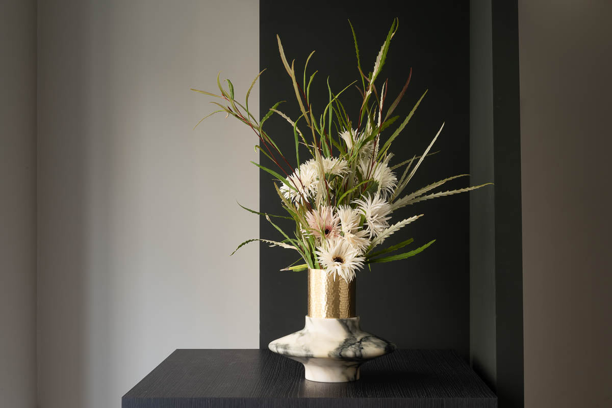 oOumm I GAMMA MARBLE CANDLE HOLDER I $2,380.00