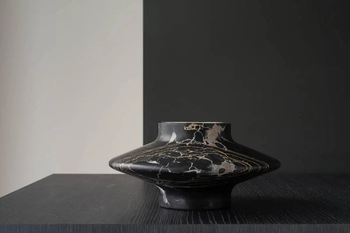Black Gamma Candleholder by Frederic Saulou - $1,200