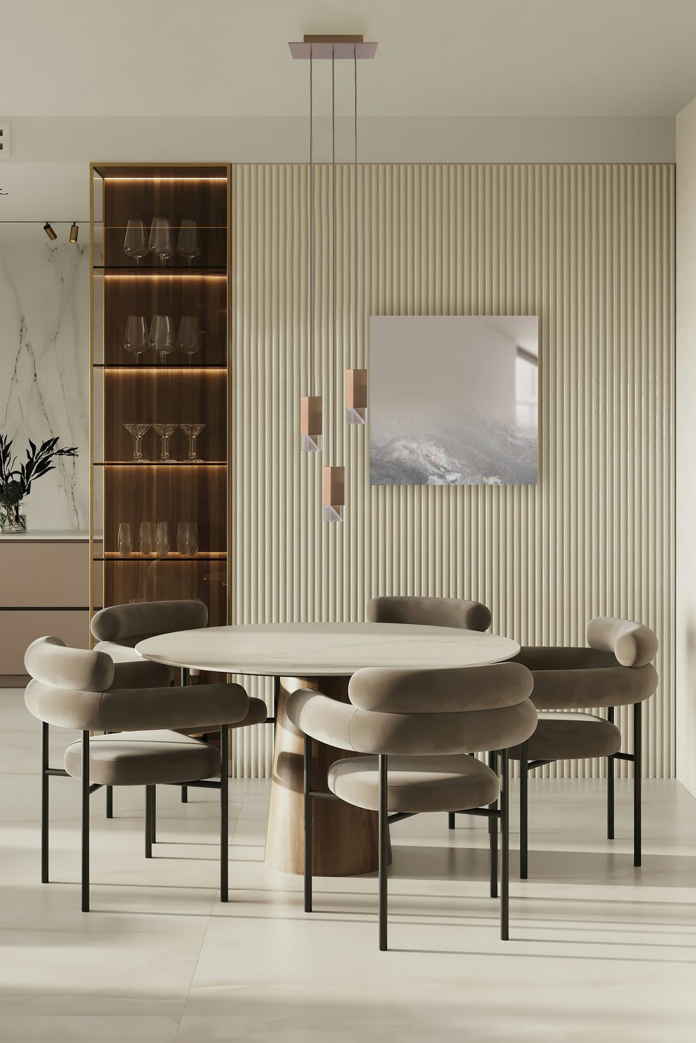 FORMAMINIMA | Mirror/Zero Fading Marble RE 01 - Square Serie $5,420.00