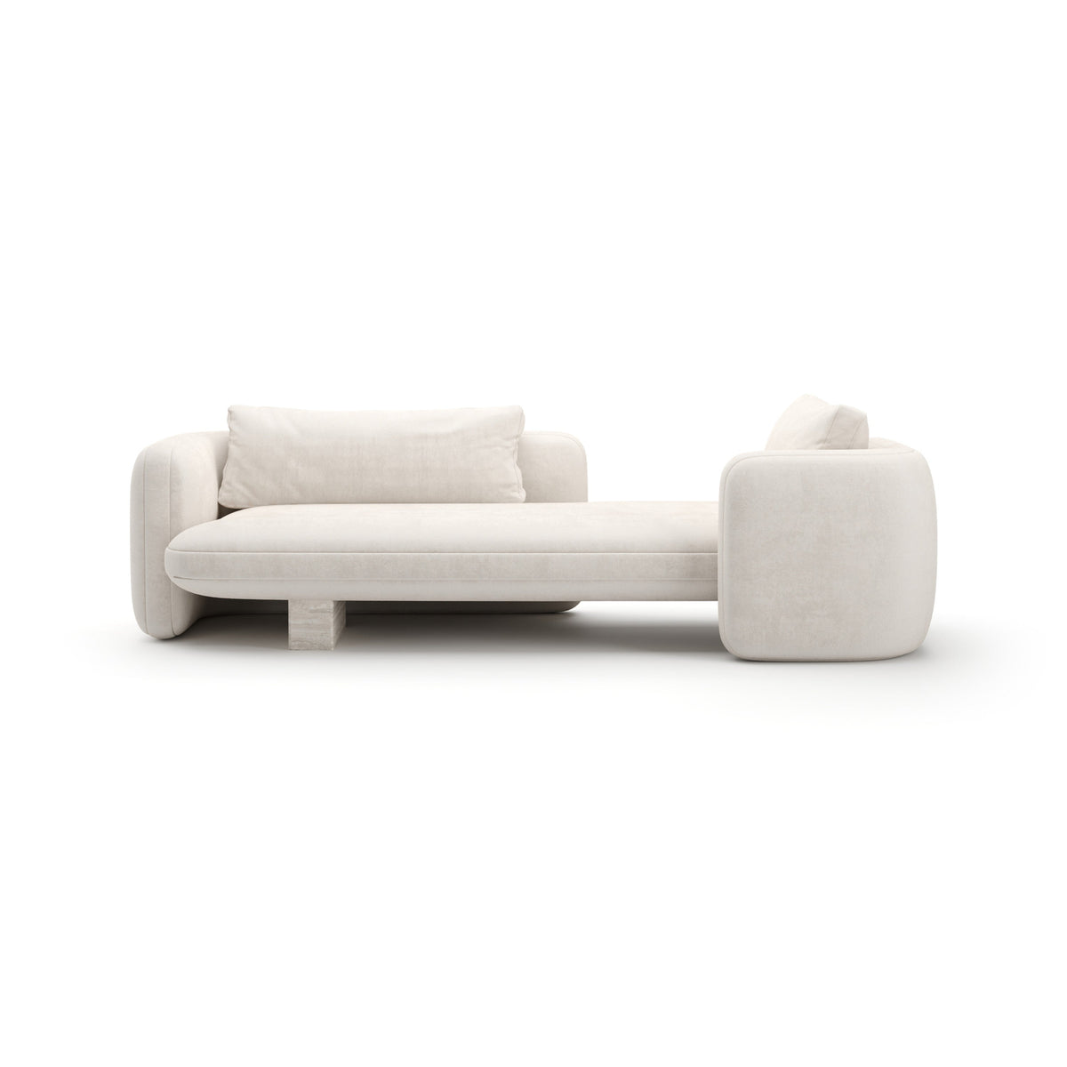 CARACOLE | OVERLAP BEDROOM CHAISE - ECRU | $8,780.00