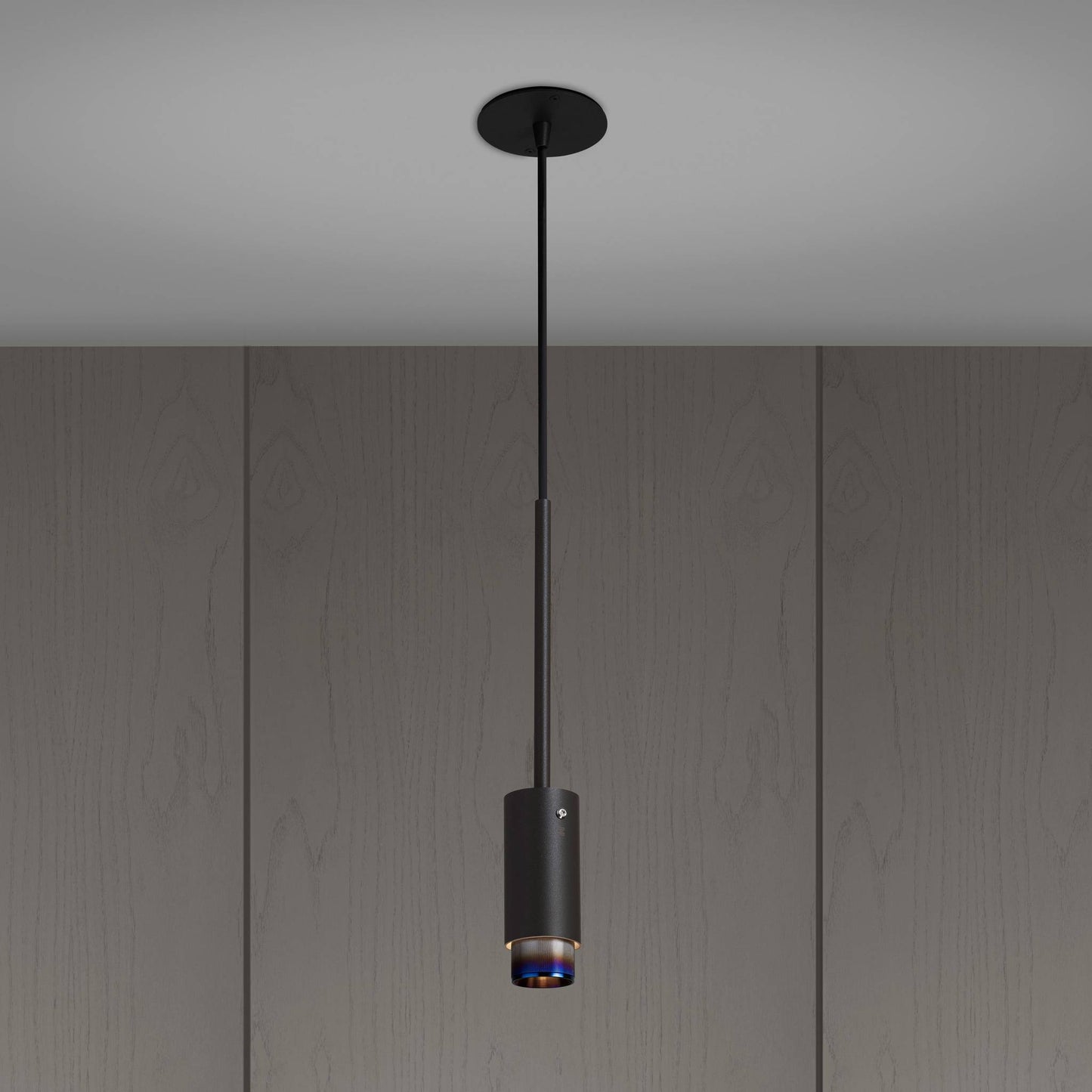 Exhaust Pendant Linear Graphite Burnt Steel