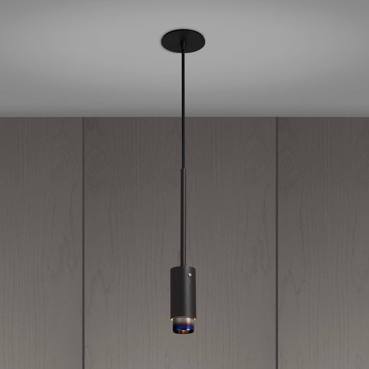 Exhaust Pendant Linear Graphite Burnt Steel
