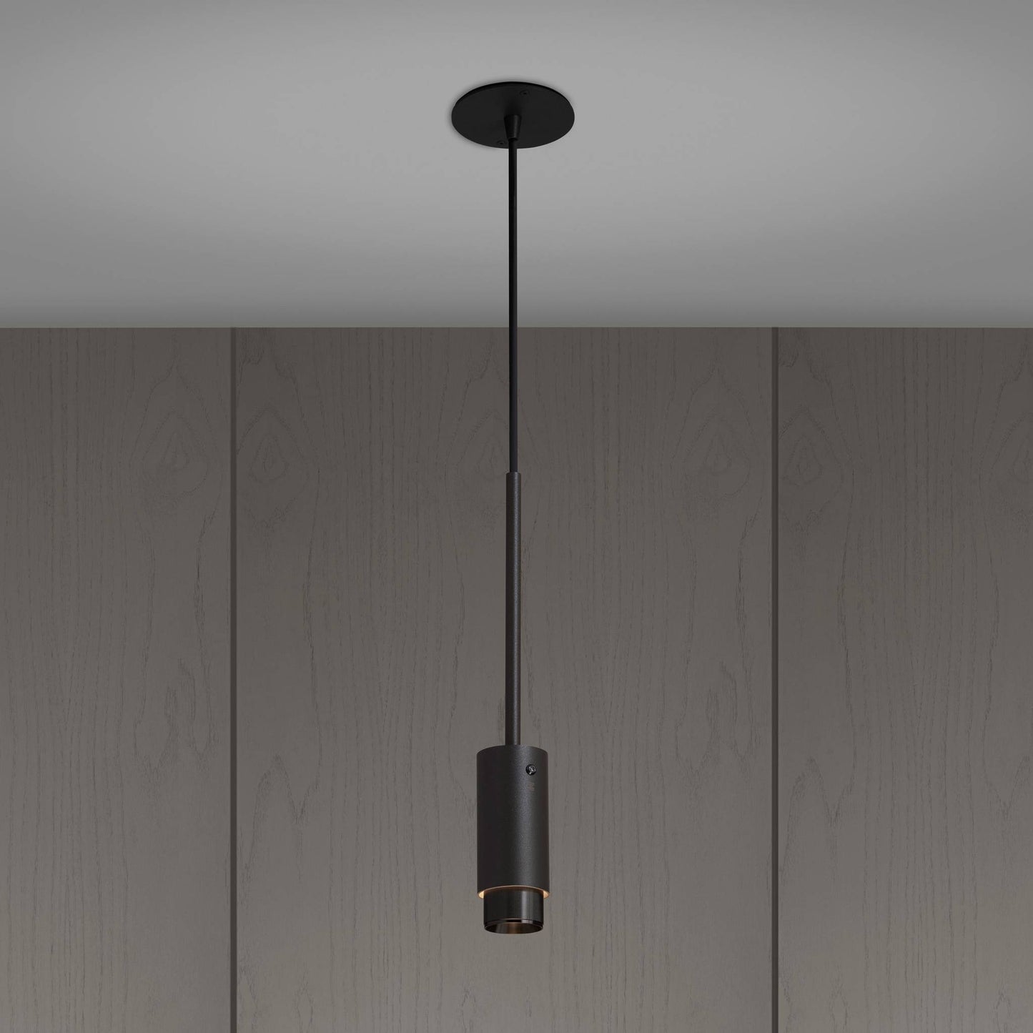 Exhaust Pendant Linear Graphite Gun Metal