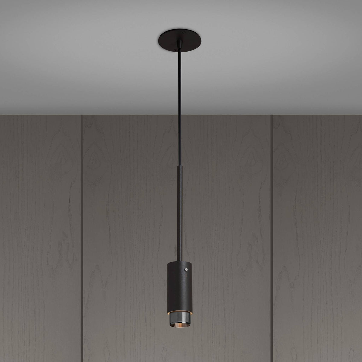 Exhaust Pendant Linear Graphite Steel