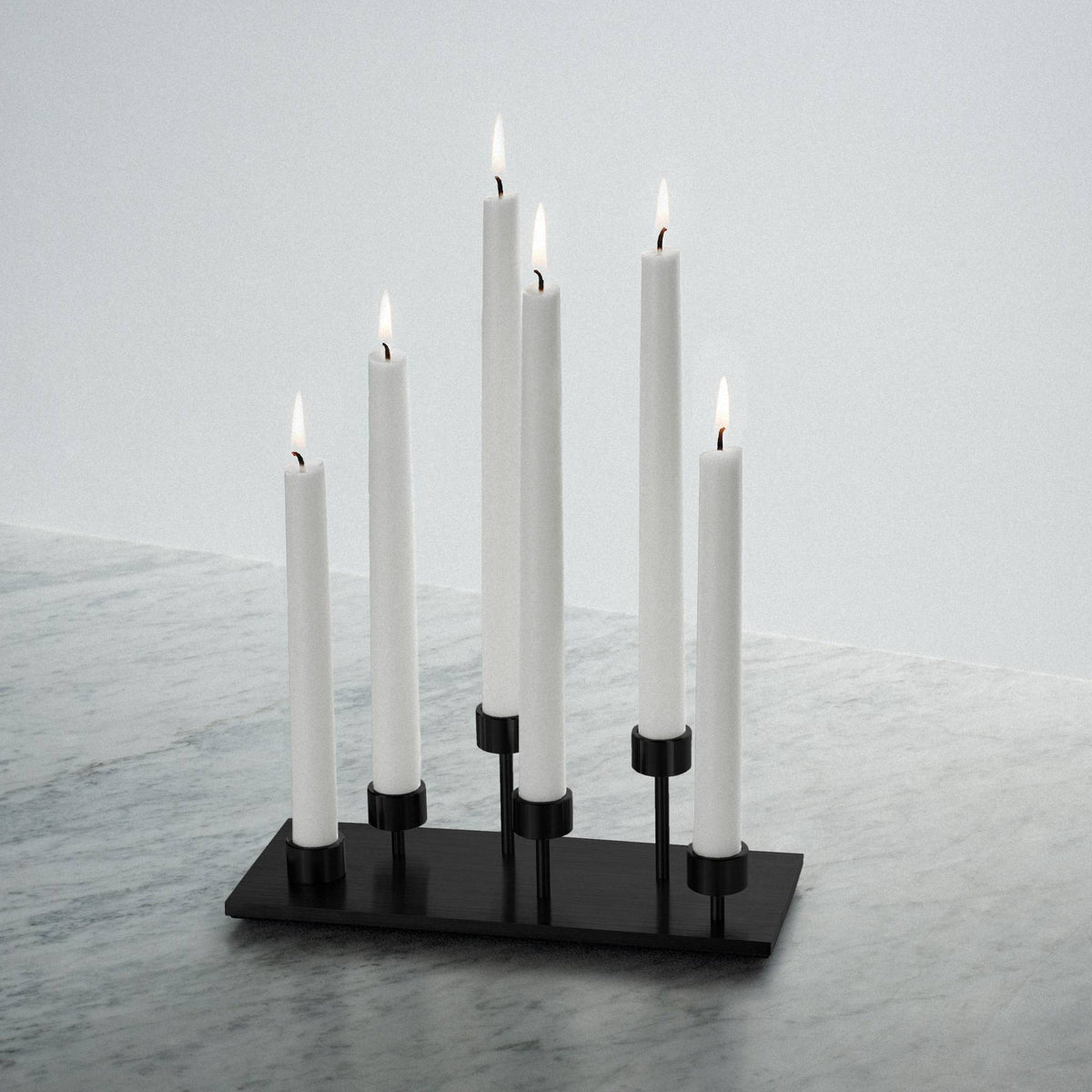 Machined Candelabra Black