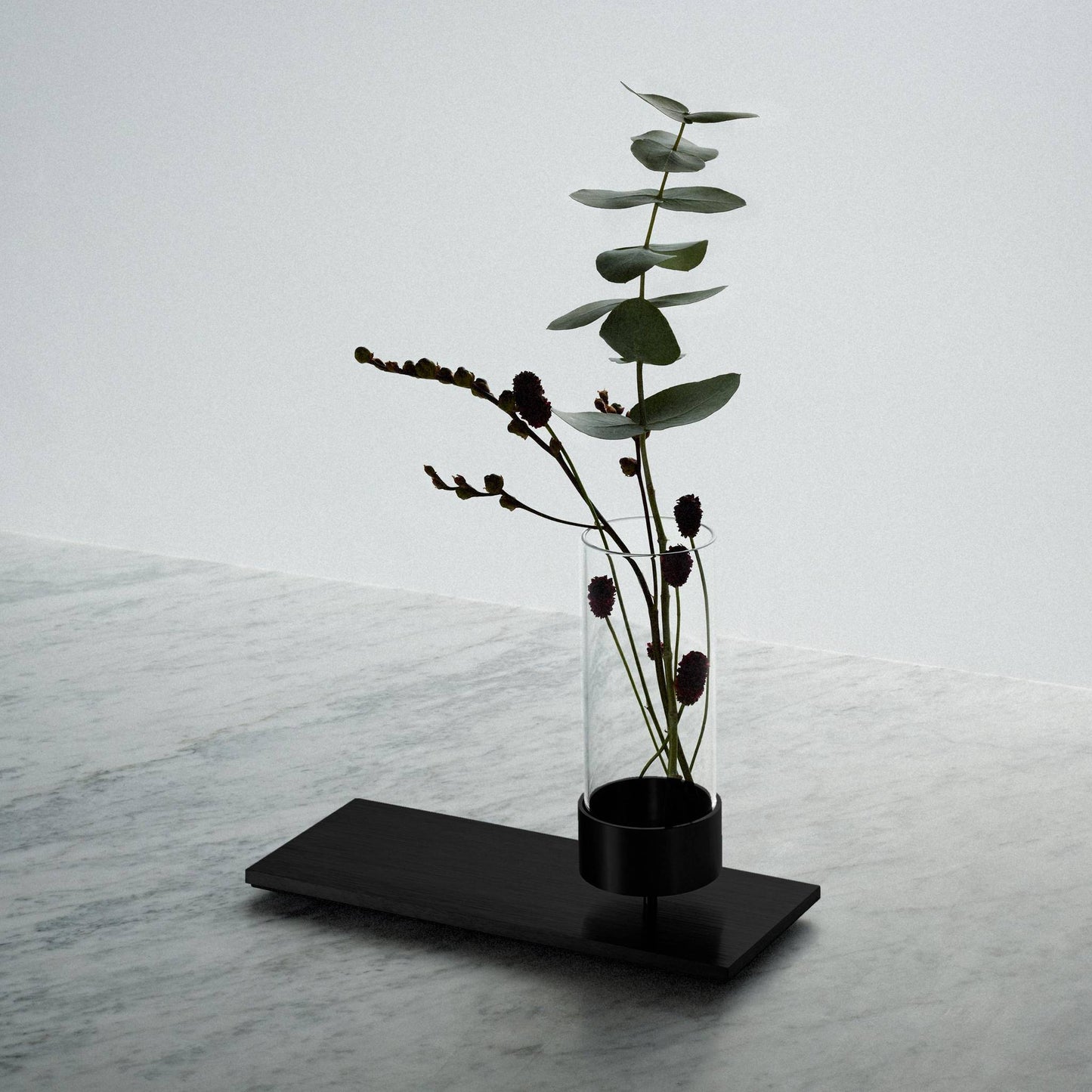 Machined Vase Black