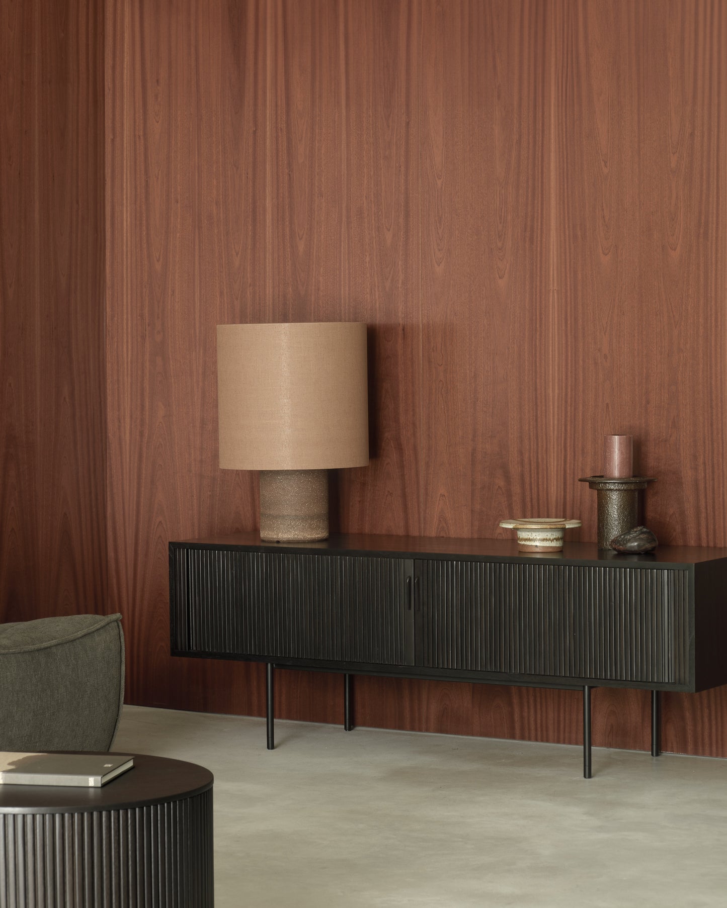 ETHNICRAFT ROLLER MAX TV CUPBOARD - TEAK OFF BLACK | $3,009.00 - $4,059.00