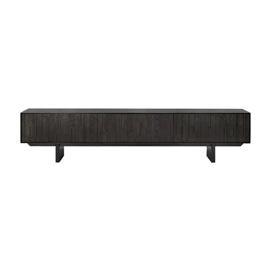 ETHNICRAFT MOSAIC TV CUPBOARD - TEAK OFF BLACK | $2,989.00- $4,339.00
