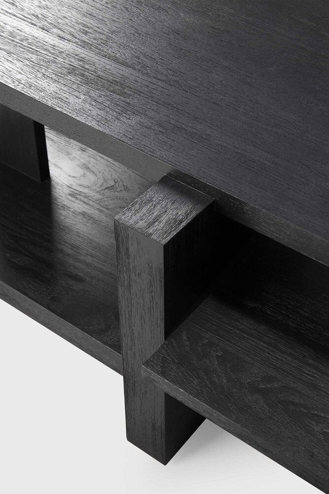 ETHNICRAFT ABSTRACT COFFEE TABLE -  TEAK BLACK | $2,519.00